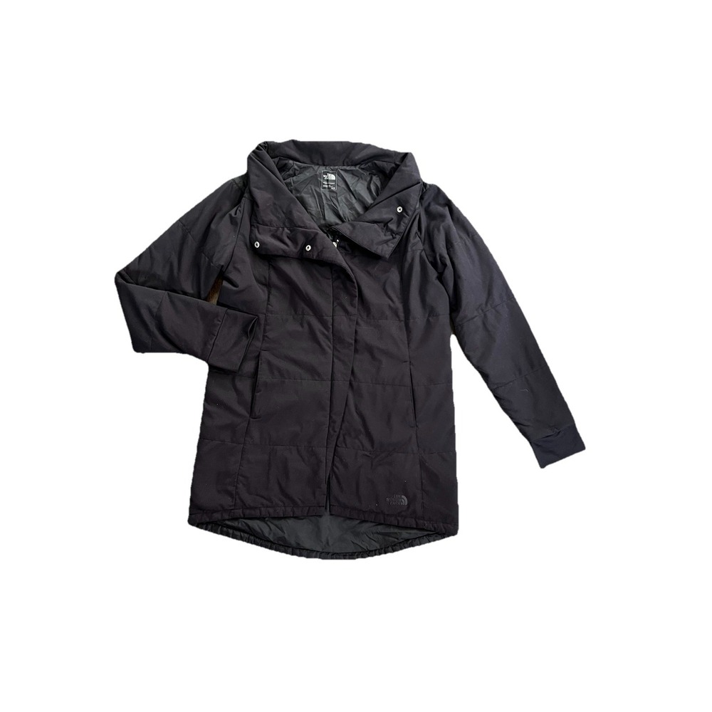 THE NORTH FACE Black Long Sleeve Parka Jacket Women Soft Size‎ Small